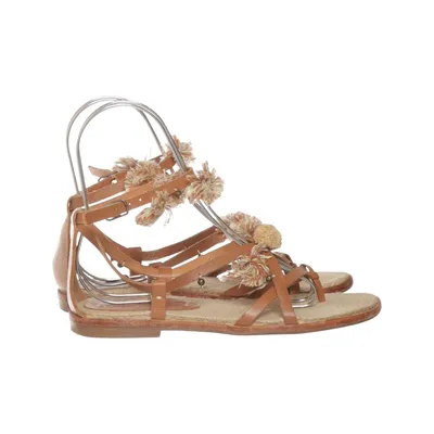 Sandals (Brown, Beige) from Soludos Leather