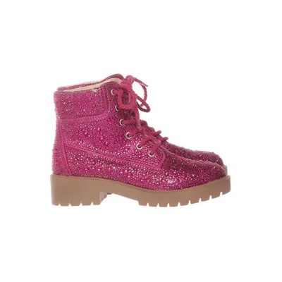 Laced boots (Pink, Beige) from Betsey Johnson