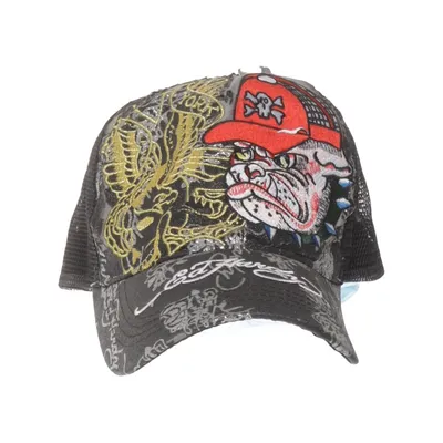 Trucker cap (Black, Multicolored) from Ed Hardy Cotton, Polyamide