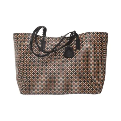 Handtas (Bruin, Zwart, Wit) van By Malene Birger Katoen, Leer