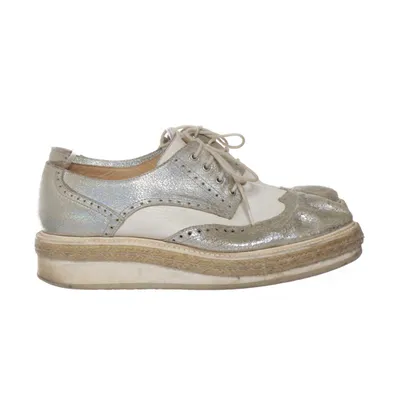Espadrilles (Argent, Blanc) de Peperosa