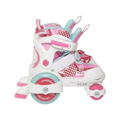 Rollerskates (Pink, White, Blue) from Hudora