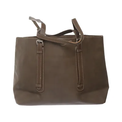 Handbag (Brown) from David Jones Polyurethane