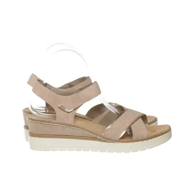 Chaussure compensées (Beige) de Rieker Cuir