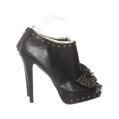 Bottes à talons (Noir) de Timeless Cuir