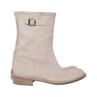 Ankelstøvler (Beige) fra Chriss Læder