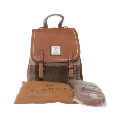 Backpack (Brown, Green, Multicolored) from Harris Tweed