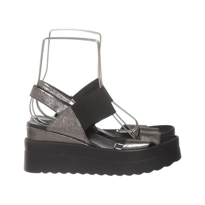 Sandals (Black, Silver) from Paolo Conte