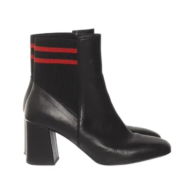 Stiefeletten (Schwarz, Rot) von Tosca Blu Leder