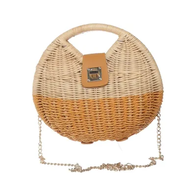 Shoulder-bag (Beige, Brown) from Zara Polyurethane