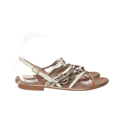 Sandals (White, Multicolored) from Les Tropeziennes Leather