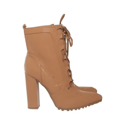 Heeled boots (Brown) from Shoedazzle