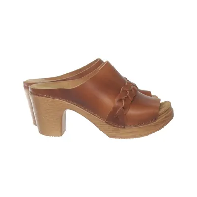 Clogs (Brown) from Calou Leather