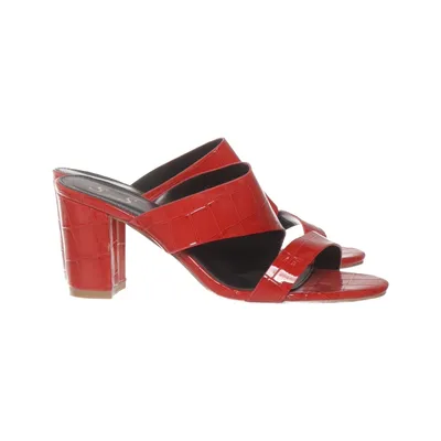 Mules (Rouge) de S.S Faux cuir