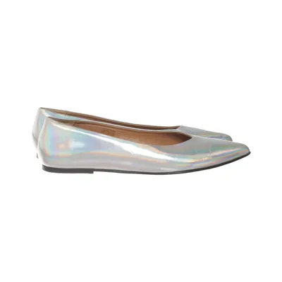 Ballet flats (Silver) from Flattered Studio Leather