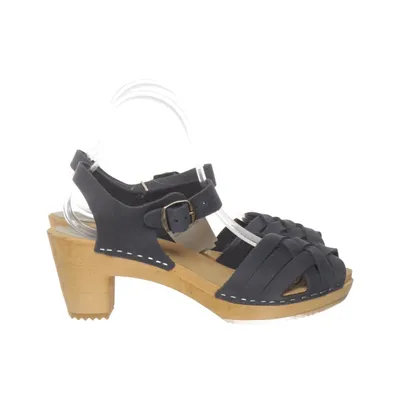 Clogs (Blue) from Moheda Leather