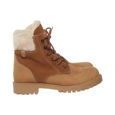 Bottes à lacets (Marron) de Landrover Cuir, Polyester
