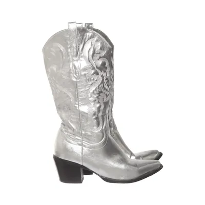 Cowboylaarzen (Zilver)
