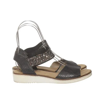 Sandalen (Schwarz) von Rieker Leder