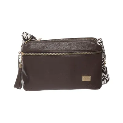Sac à bandoulière (Marron, Blanc, Noir) de Jingpin