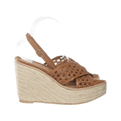 Wedges (Brown) from Agnes Cecilia Leather