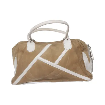 Handbag (Beige, White) from Fratelli Rossetti