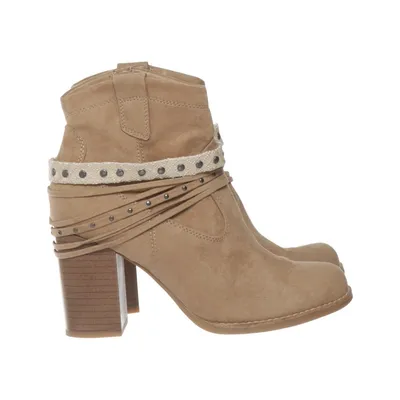Bottes à talons (Beige) de Graceland Cuir