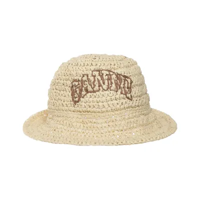 Zonnehoed (Beige) van Ganni Organisch katoen