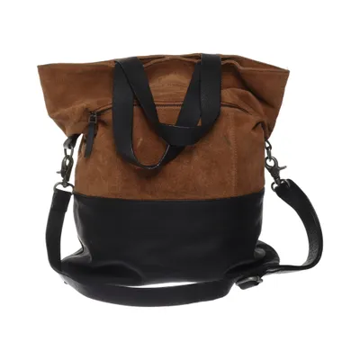 Skuldertaske (Brun, Sort) fra Superdry Bomuld, Læder