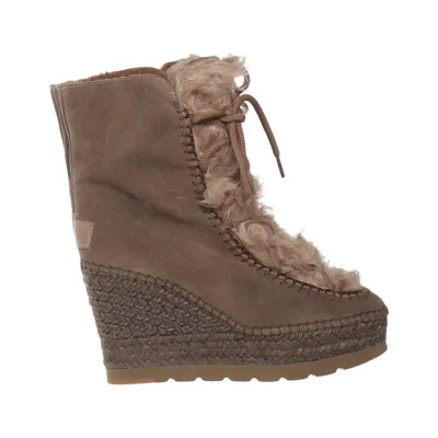 Chaussure compensées (Beige) de Mou Cuir