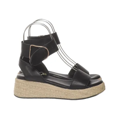 Chaussure compensées (Noir, Beige) de Tsakiris Mallas Cuir