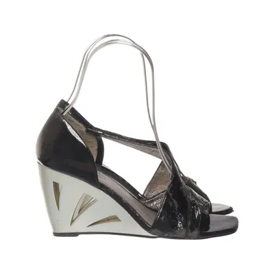 Chaussure compensées (Noir, Argent) de Bianco Footwear Cuir