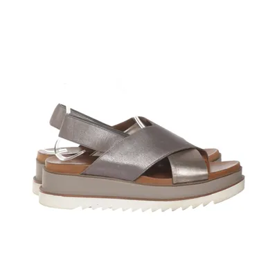 Sandales (Argent, Marron) de Inuovo Cuir