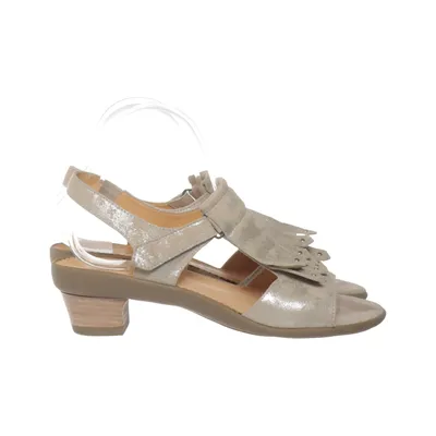 High heel sandals (Silver) from Vabeene Leather