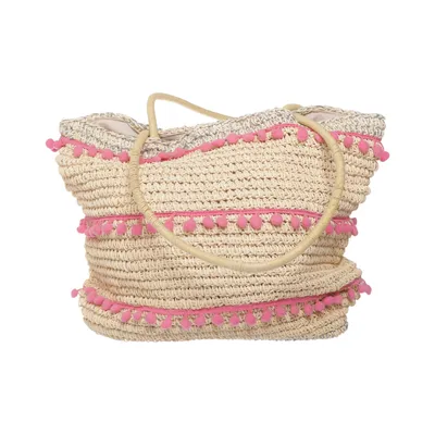 Beach bag (Beige, Pink) from Dorothy Perkins Polyester