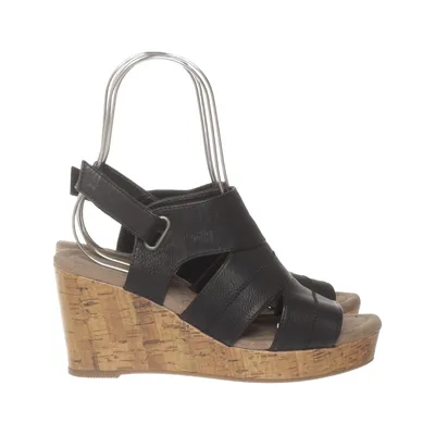 Wedges (Black) from DinSko Leather