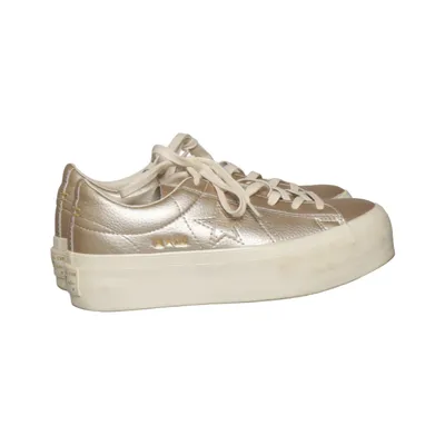 Baskets (Or) de Converse Cuir