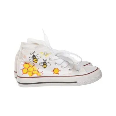 Chaussures en toile (Blanc, Multicolore) Cuir