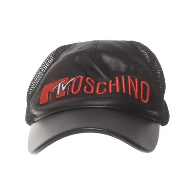 Casquette de camionneur (Noir) de H&M x Moschino Polyester, Polyuréthane, Viscose