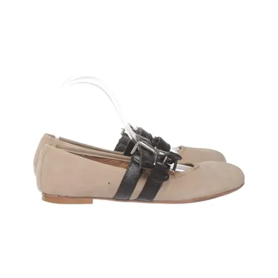 Ballerinasko (Beige, Sort) fra Kazar Læder