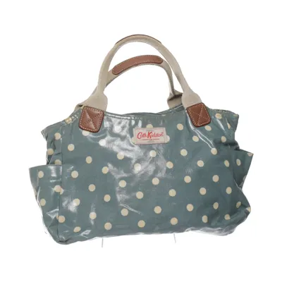 Handbag (Blue, White) from Cath Kidston Cotton, Leather