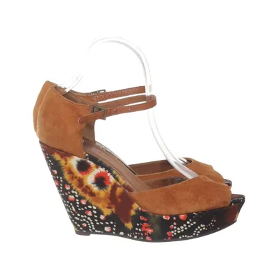 Chaussure compensées (Marron, Multicolore) de Scorett Cuir