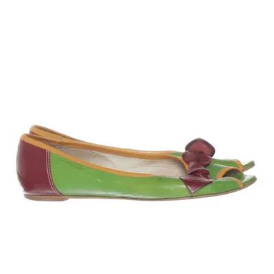 Ballet flats (Green, Multicolored) from Bruno Magli Leather