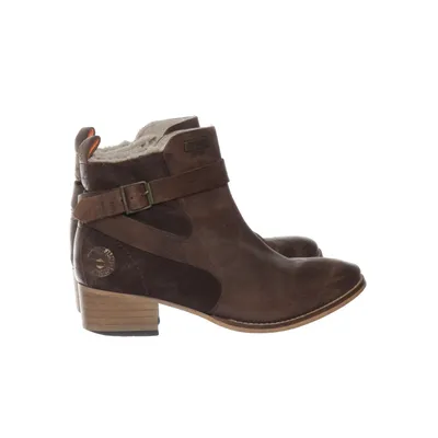 Ankle boots (Brown) from Superdry Cotton, Faux fur, Leather