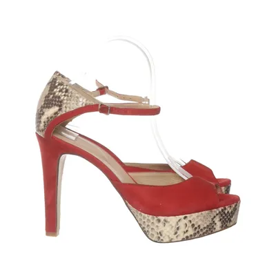 High heel sandals (Red, Multicolored) from Roberto Durville Leather