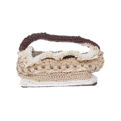 Sac à main (Beige, Marron, Blanc) de Handmade