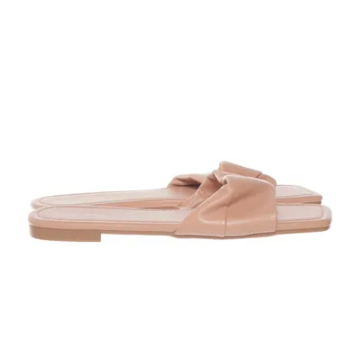 Slip-ins (Beige) from Ideal Shoes Faux leather