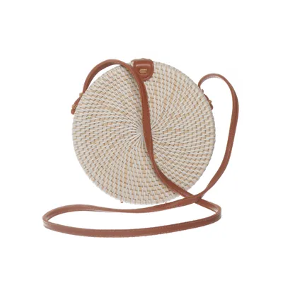 Skuldertaske (Beige, Hvid)