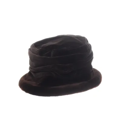 Cloche hoed (Bruin) van Seeberger Viscose