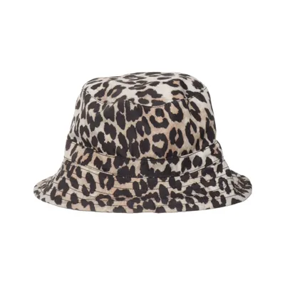 Bucket hat (Beige, Multicolored) from Ganni Recycled cotton, Recycled polyester
